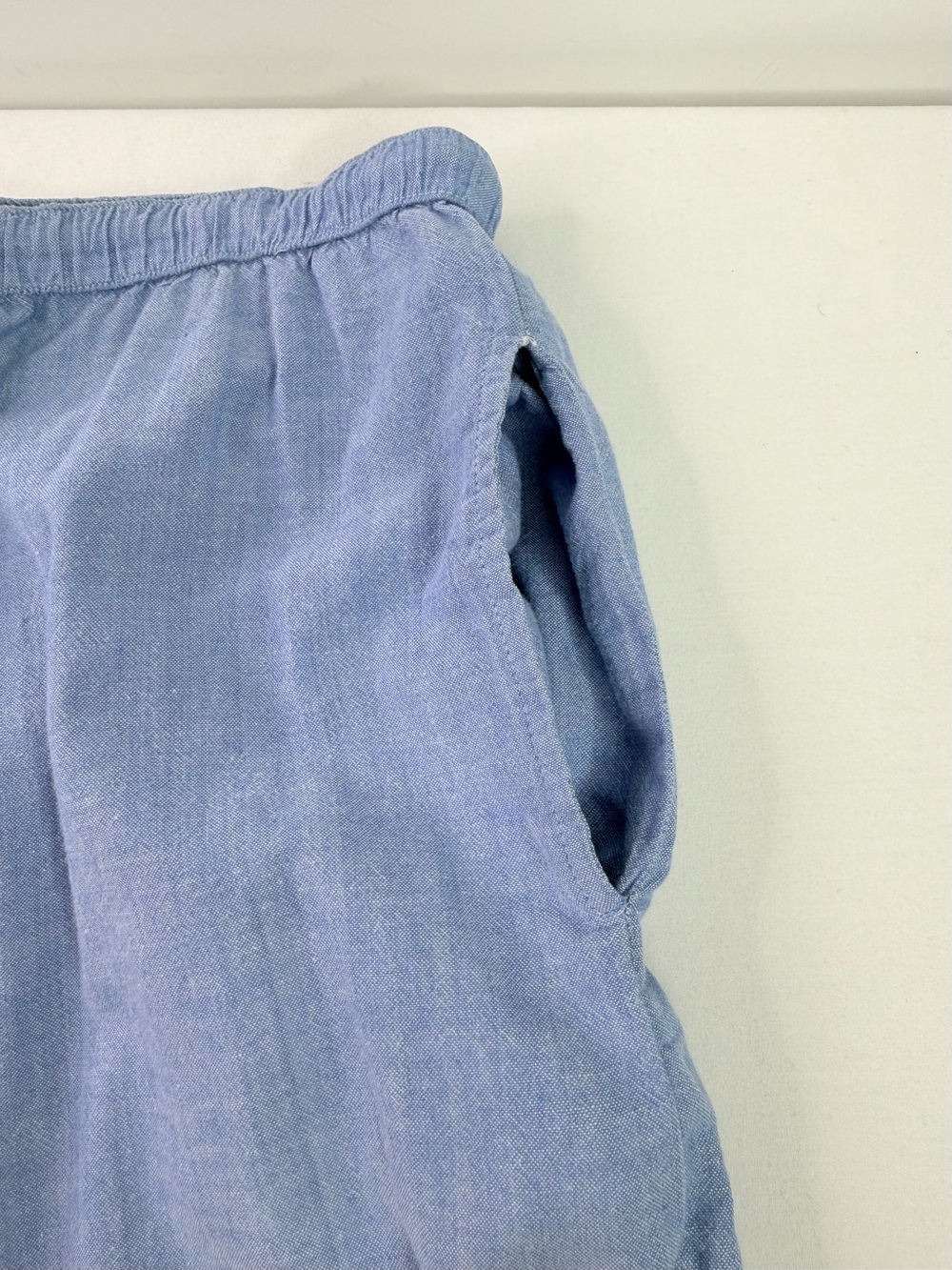 Argee Elastic Waist Light Blue Drawstring Cotton Pants Size Large - Picture 5 of 8